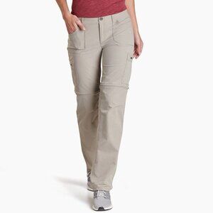Kuhl Horizon Convertible Hiking Pants Womens 12 Tan Outdoor Gorpcore Trail